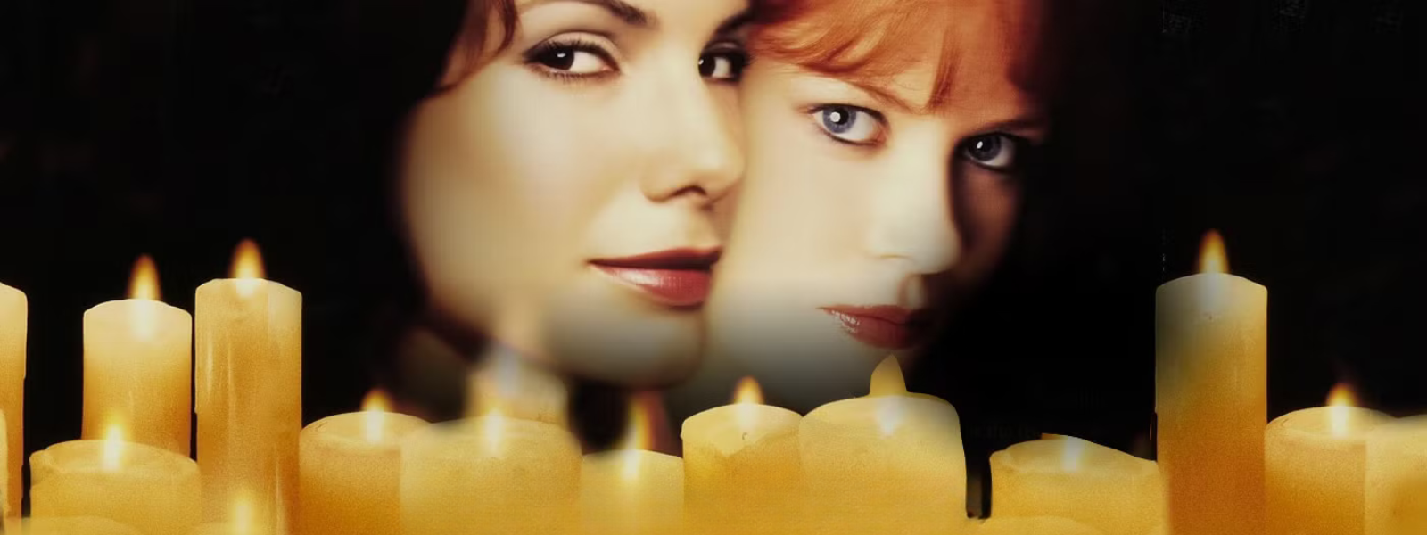 Sandra Bullock and Nicole Kidman as sisters Sally and Gillian Owens in Practical Magic